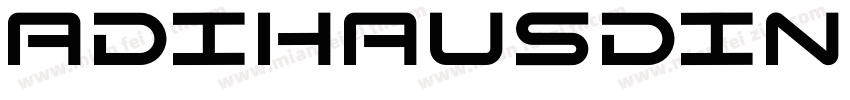 adihausdin regular字体转换